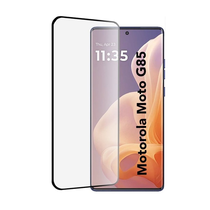 Folie pentru Motorola Moto G85, SKYDDAR INNOVATION, Sticla Securizata, Ultra HD, Protectie 111D, Montare Simpla, set cu sticker, Transparent