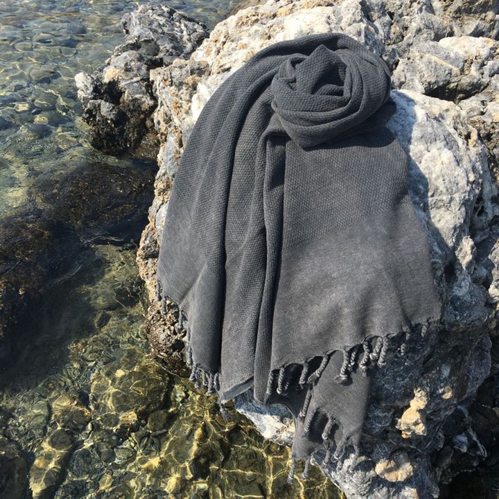 Плажна кърпа, ЦВЕТЕН ПАМУК, 100% памук, силно абсорбираща, 90x175 см, многоцветна