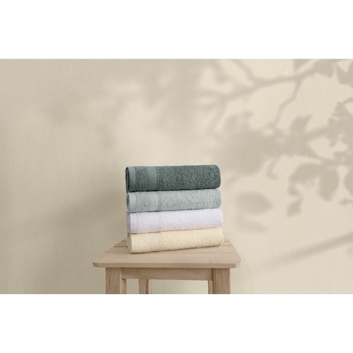 Комплект кърпи за лице, ЦВЕТЕН ПАМУК, памук, 100% памук, цветни, 50x90 см, 4 части