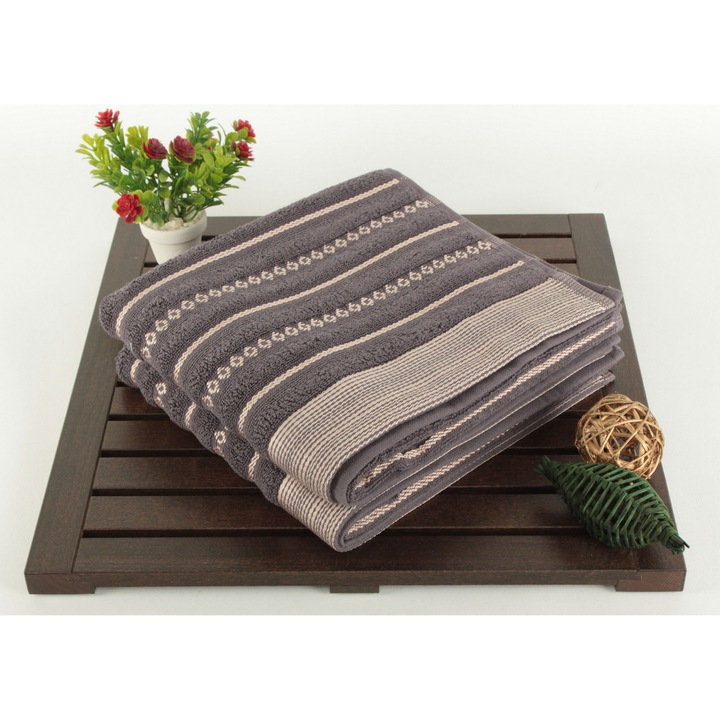 Комплект кърпи за ръце, цветен памук, 100% памук, 50x90 см, многоцветни, 2 броя