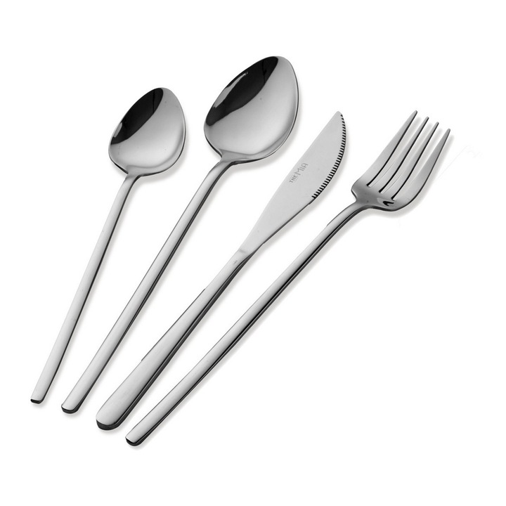 24 darabos evőeszközkészlet, Hermia Concept, rozsdamentes acél, 28x20x8cm