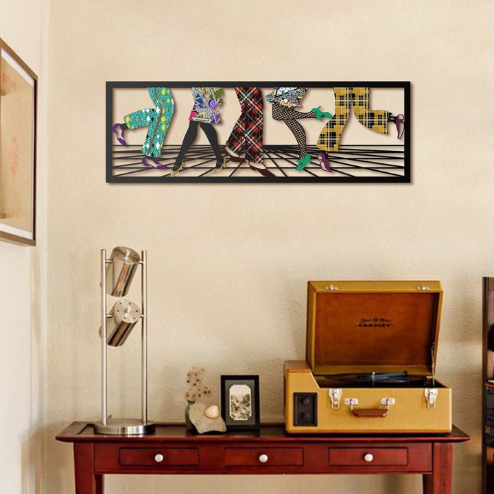 Dekoratív fém fali kiegészítő, Wallity, 31x95cm, 1.2mm vastagság, 2.5kg