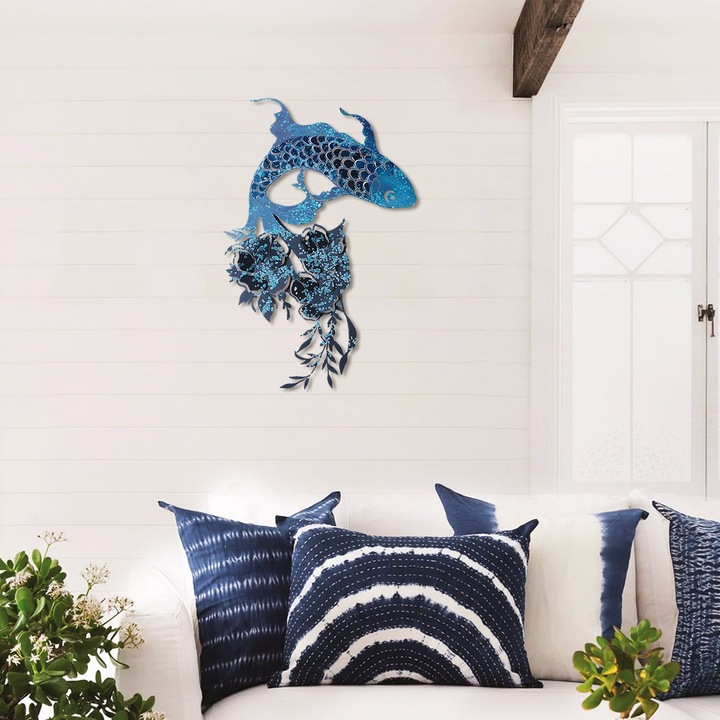 Dekoratív fali kiegészítő, Wallity, fém, 44x67cm, 1,2mm vastagság