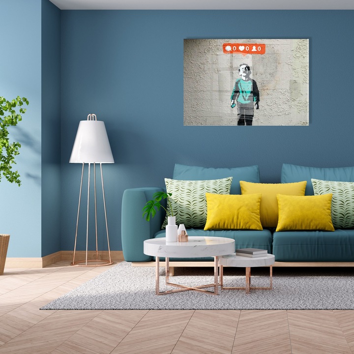 Dekoratív kép edzett üvegből, Wallity, 30x45cm