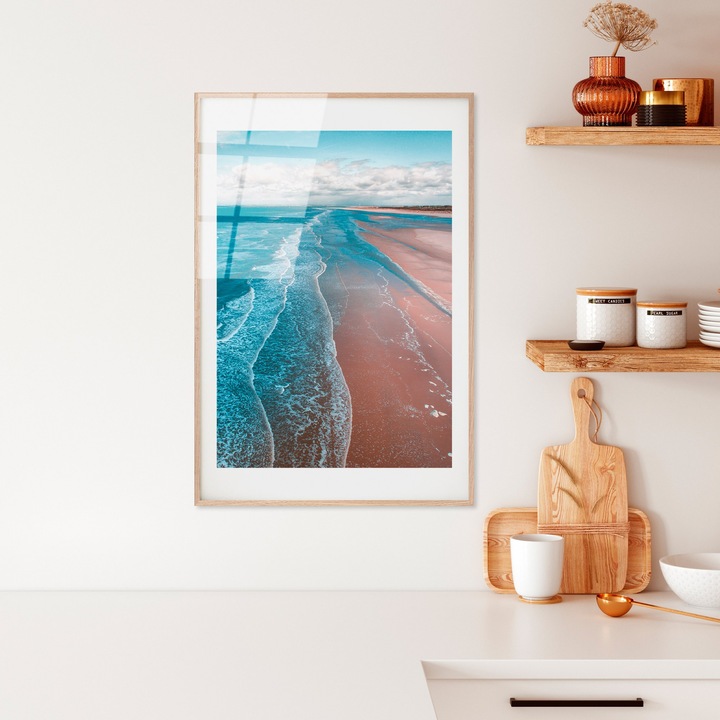 Edzett üvegfestmény, Wallity, 30x45cm, tartós nyomat