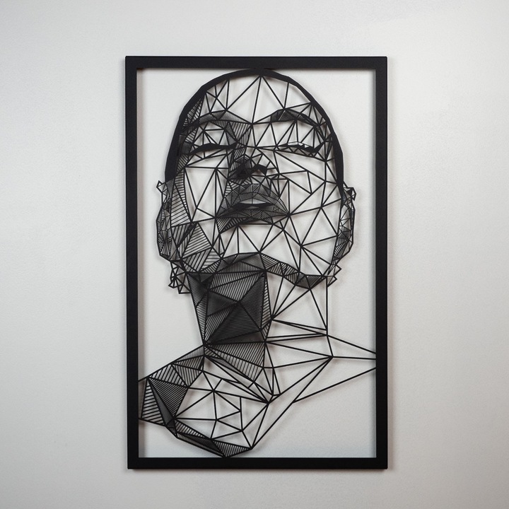 Dekoratív fém fali kiegészítő, Wallity, 45x70cm, 1.5mm vastagság, 0.8kg