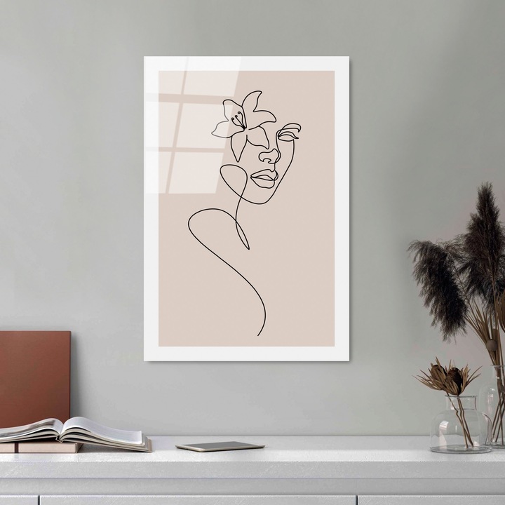 Edzett üvegfestmény, Wallity, 30x45cm, tartós nyomat