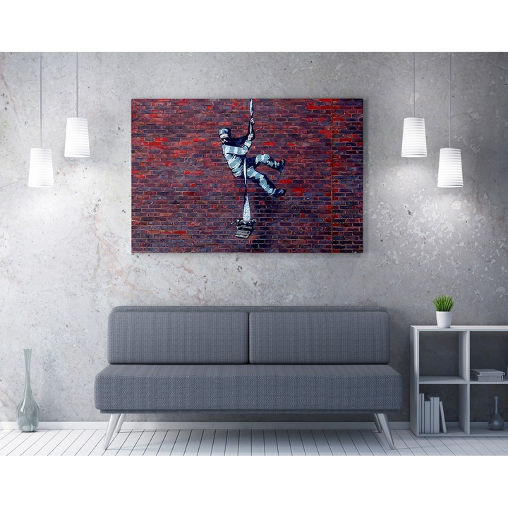 Dekoratív festmény, Wallity, 70x100cm, 50% pamut / 50% poliészter, fa keret 2x3cm