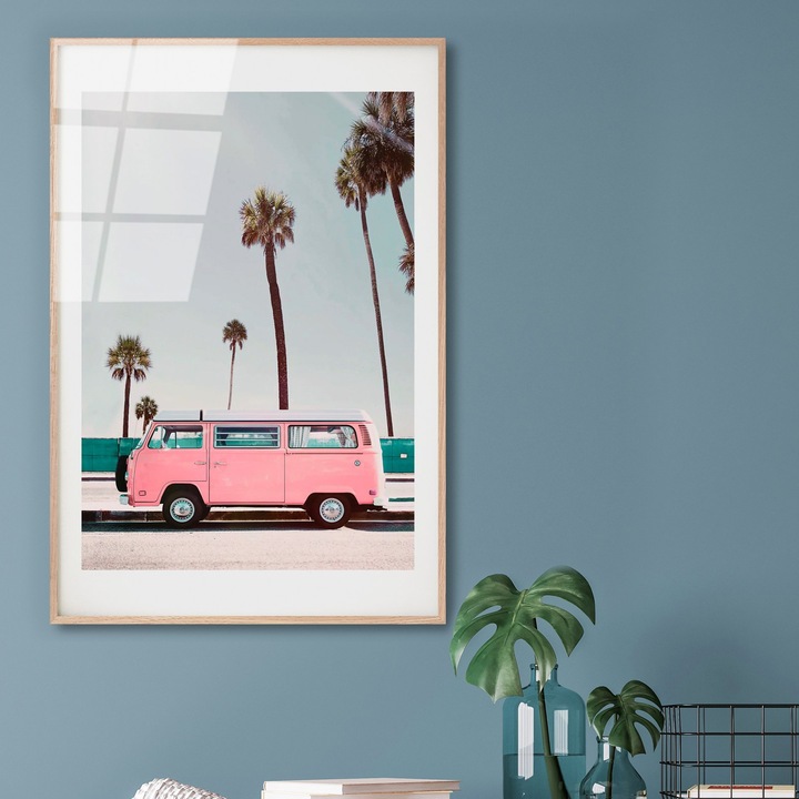 Edzett üvegfestmény, Wallity, 30x45cm, tartós színek