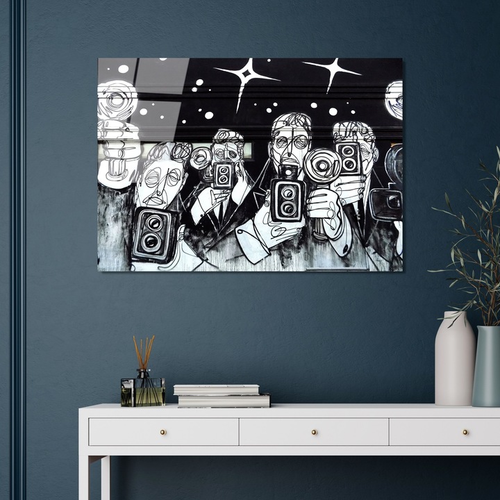 Edzett üvegből készült dekoratív kép, Wallity, 45x65cm, 4mm