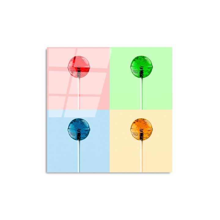 Edzett üveg kép, Wallity, 50x50cm, tartós nyomat