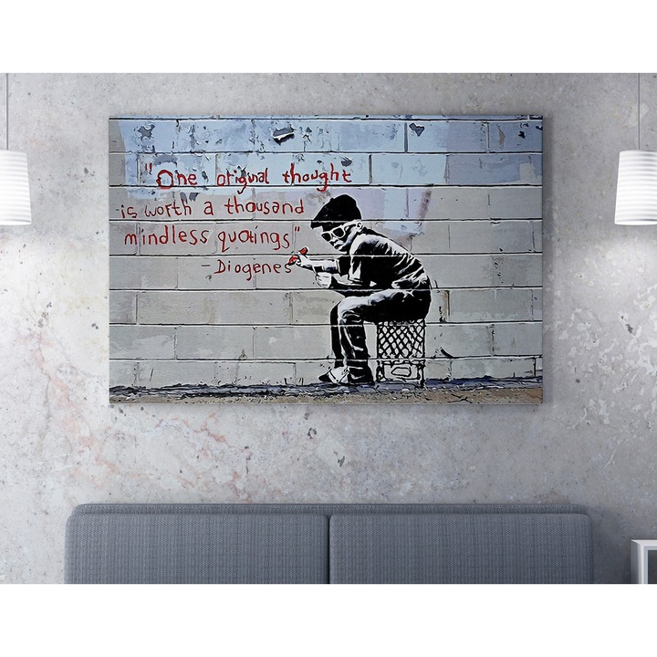 Dekoratív festmény, Wallity, 70x100cm, digitális nyomtatás, vászon, fakeret 2x3cm