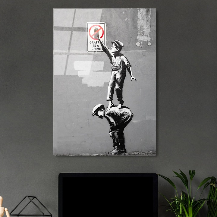 Edzett üvegből készült dekoratív kép, Wallity, 45x65cm, 4mm