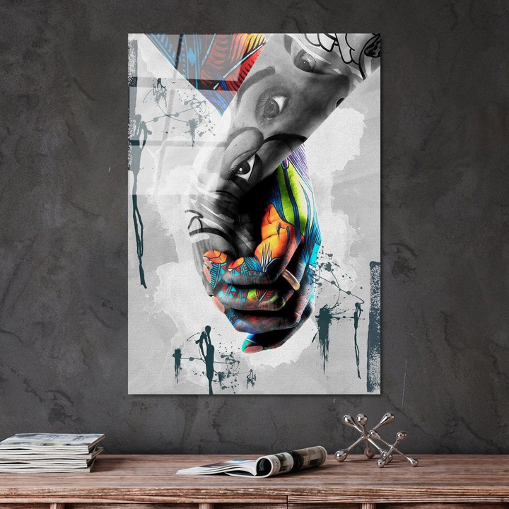 Декоративна картина от закалено стъкло, Wallity, 70x100см