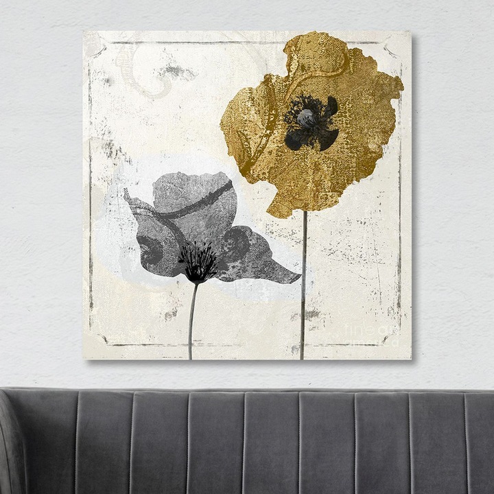 Dekoratív festmény, Wallity, 70x70cm, vászonra nyomat, fa keretben