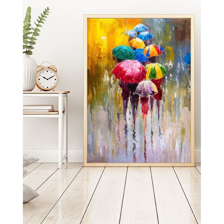 Keretezett díszfestmény, Wallity, 50x70cm, MDF, tömörfa