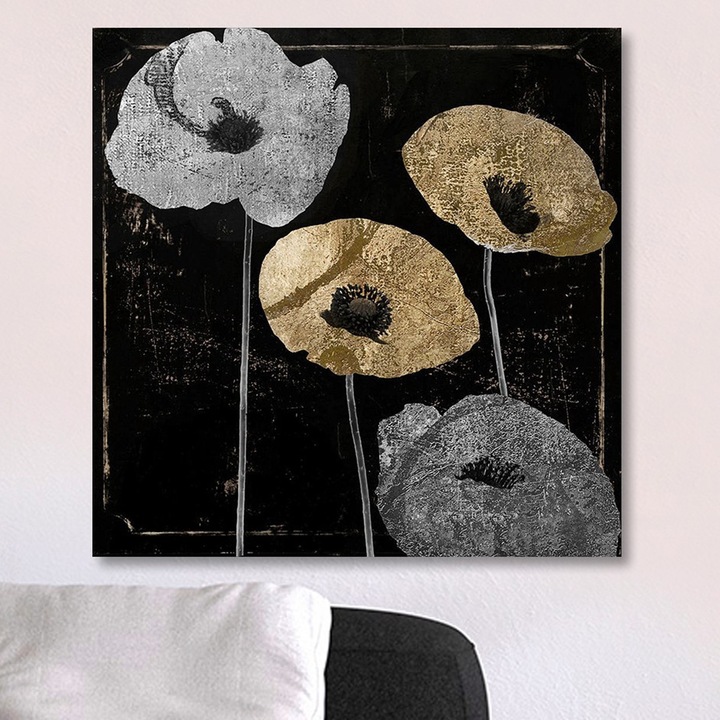 Dekoratív festmény, Wallity, 70x70cm, digitális nyomtatás, vászon, fa keretben