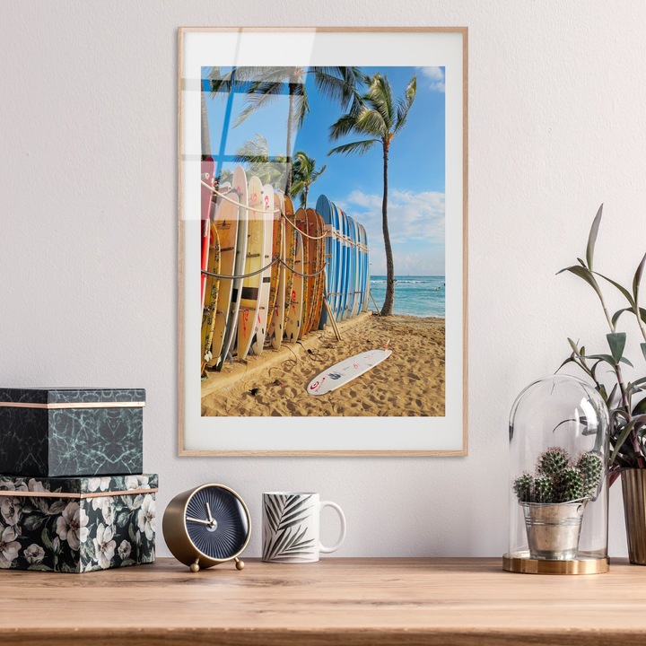 Edzett üvegfestmény, Wallity, 30x45cm, tartós nyomat