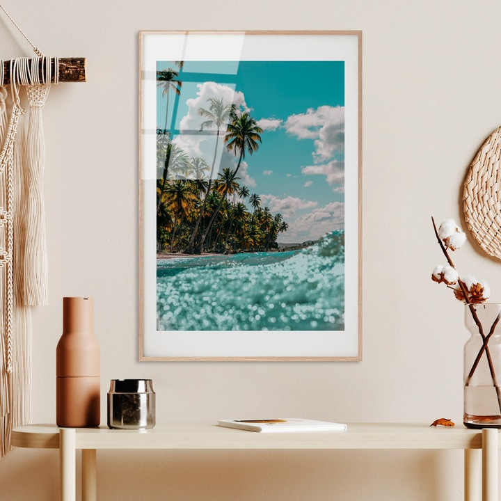 Edzett üvegfestmény, Wallity, 30x45cm, tartós nyomat