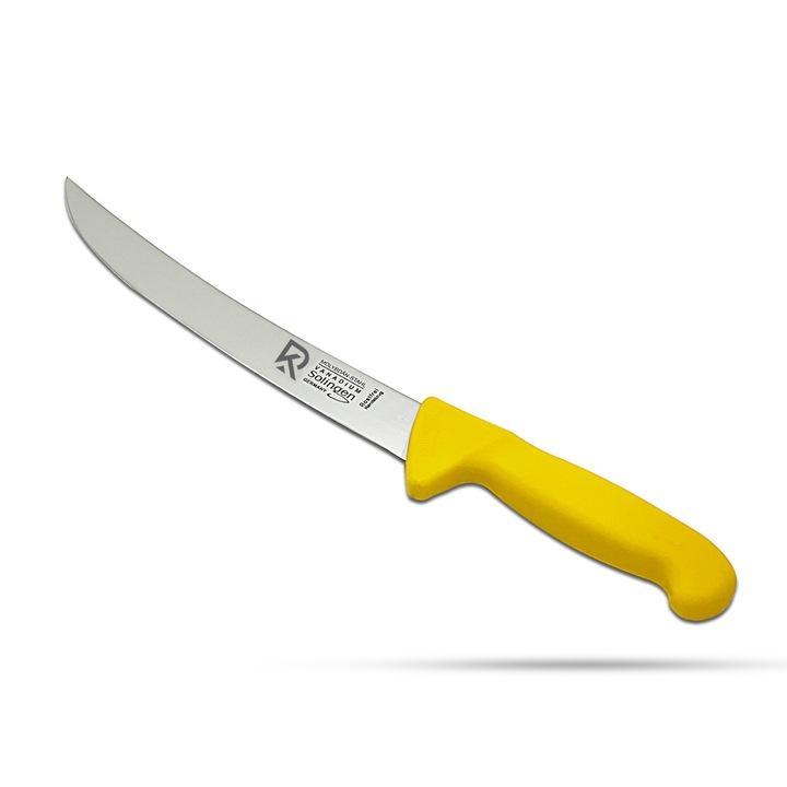 RKA Cutit de bucatarie Solingen 25, 4 cm – Cutit de transat curbat, cutit de macelar, cutit de injunghiere, cutit de sacrificare