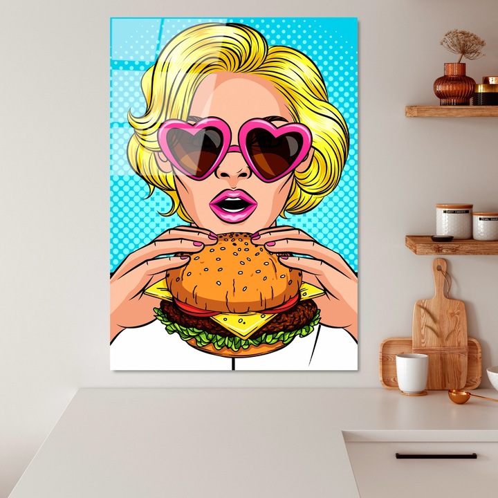 Декоративна картина от закалено стъкло, Wallity, 70x100см