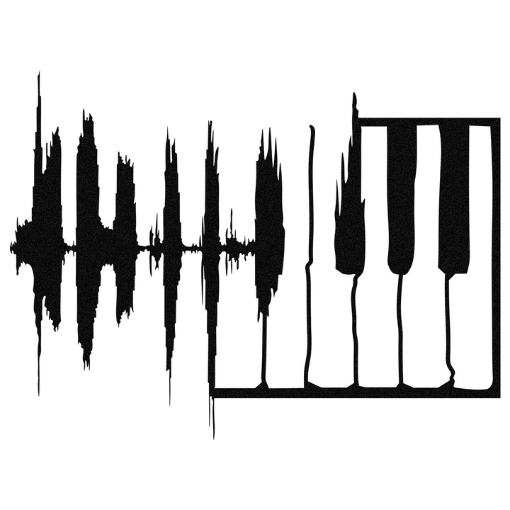 Dekoratív fém fali kiegészítő, Wallity, 70x53cm, 1,2mm vastagság