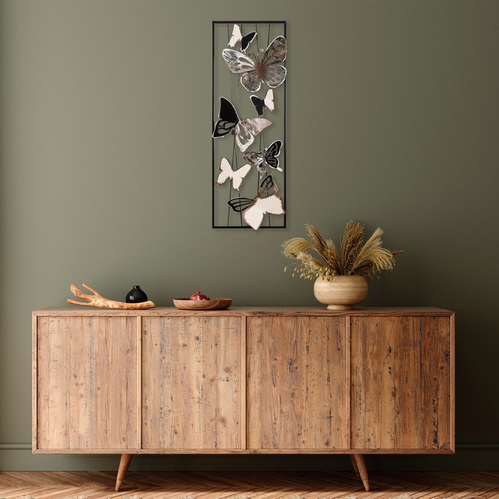 Dekoratív fém fali kiegészítő, Wallity, 32x90x5cm, 1.492kg