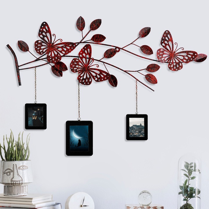 Dekoratív fémfestmény, Wallity, 93x65x4cm, kézzel festett