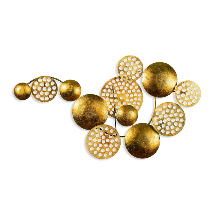 Dekoratív fali dekoráció, fémből készült, Wallity, 45x82cm, kézzel készített