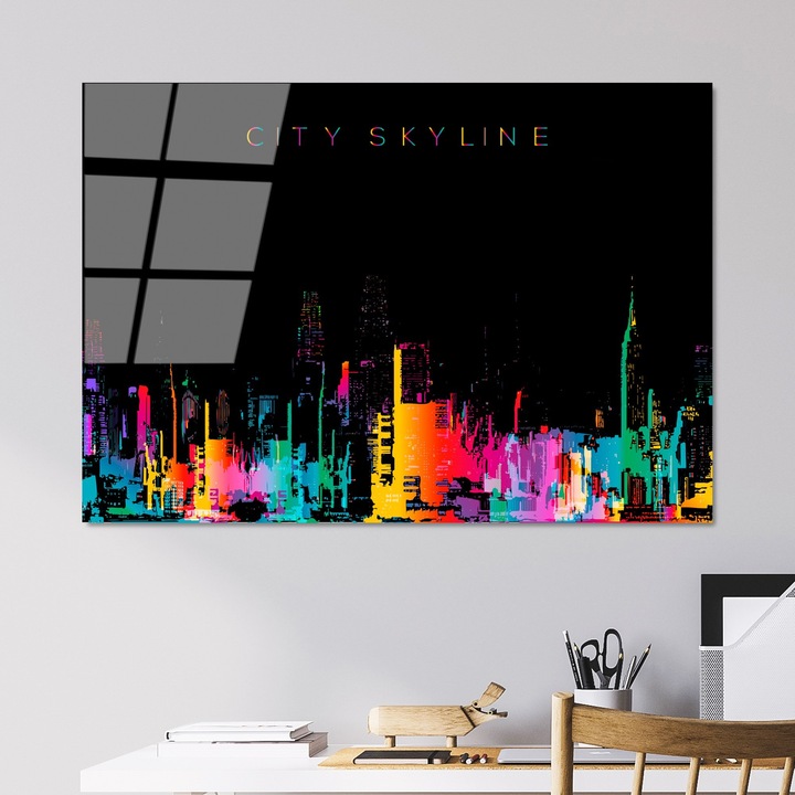 Декоративна картина от закалено стъкло, Wallity, 70x100см