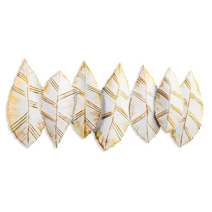 Dekoratív fali dekoráció, fémből készült, Wallity, 52x114cm, kézzel készített