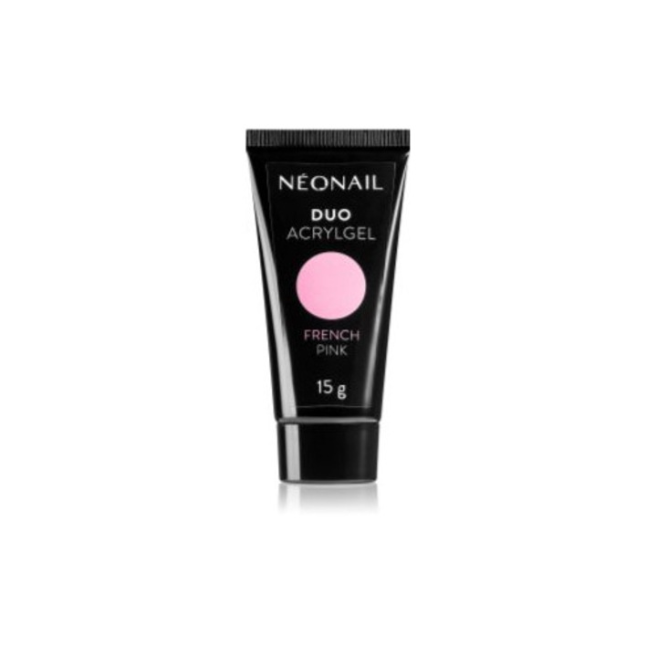 Oja semipermanentă NeoNail Duo Acrylgel French Pink, multicolor, 15 g