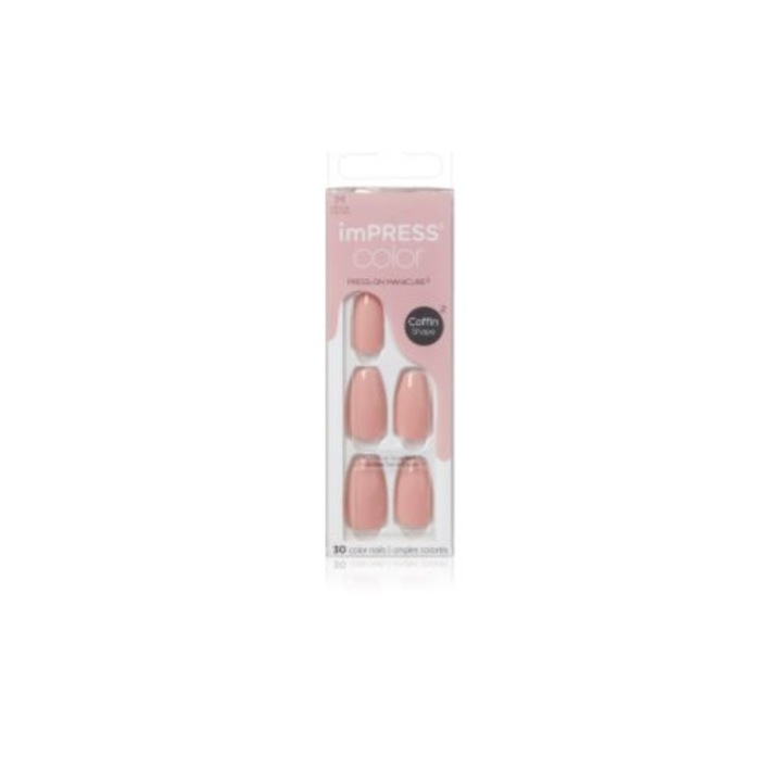 Lac de unghii, Kiss, Impress Color Medium, set 30 buc, multicolor