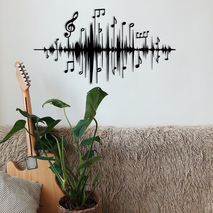 Dekoratív fém fali kiegészítő, Wallity, 69x37cm, 1,2mm vastagság