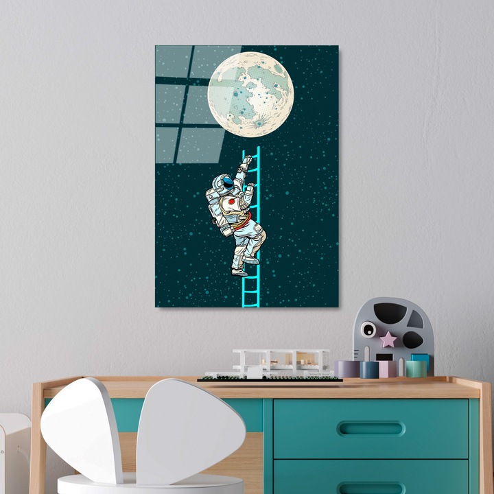 Edzett üvegfestmény, Wallity, 45x65cm, tartós nyomat