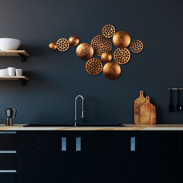 Dekoratív fém kiegészítő, Wallity, 45x82cm, kézzel készített