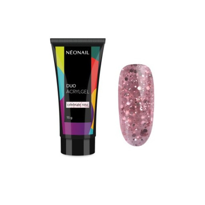 Oja semipermanentă NeoNail Duo Acrylgel Celebrate, multicolor