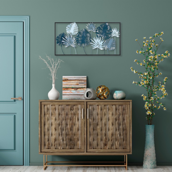 Dekoratív fém fali kiegészítő, Wallity, 41x81x5cm, 1.444kg