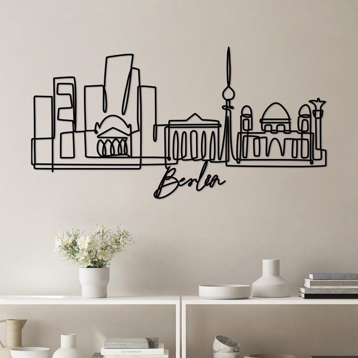 Декоративен метален стенен аксесоар, Wallity, 120x60x1.5см, 2мм