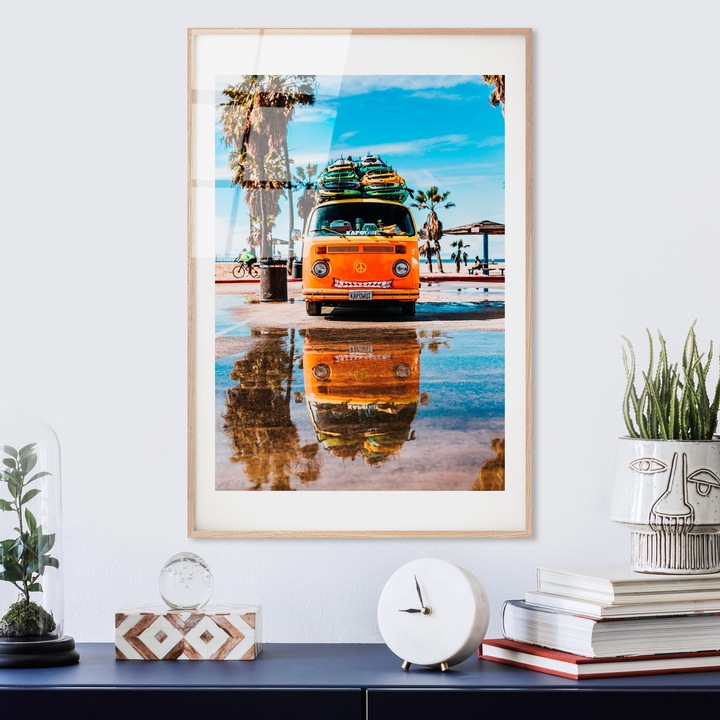 Edzett üvegfestmény, Wallity, 30x45cm, tartós nyomat