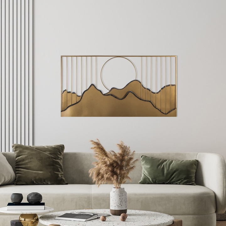 Dekoratív fém kiegészítő, Wallity, 114x4x60cm