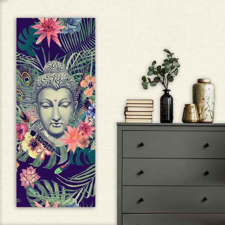 Dekoratív festmény, Wallity, 50x120cm, 100% vászon, 100% fa, vastagság 3cm