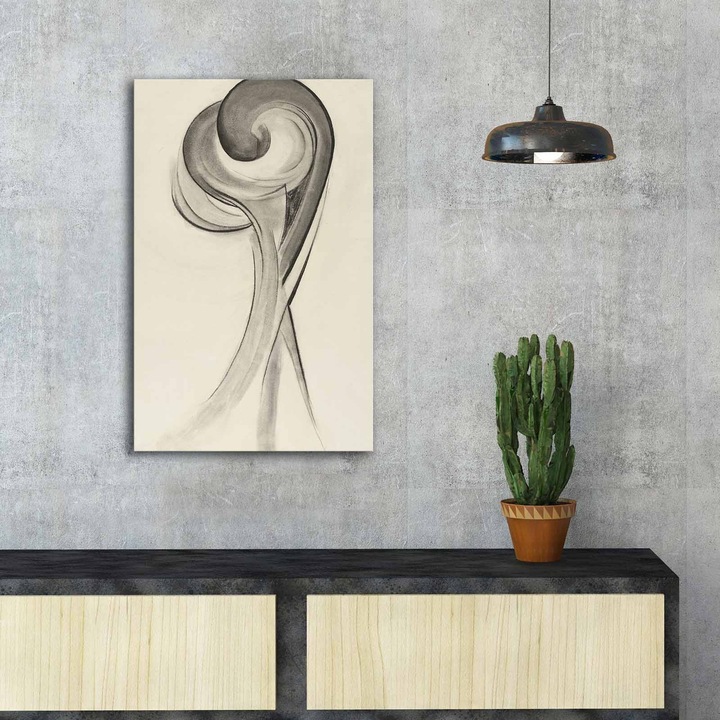 Dekoratív festmény, Wallity, Georgia O'Keeffe, 100% velúr, 45x70cm