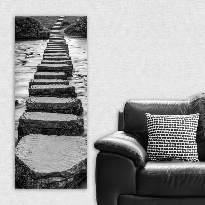 Dekoratív festmény, Wallity, 50x120cm, 100% vászon, 100% fa, vastagság 3cm