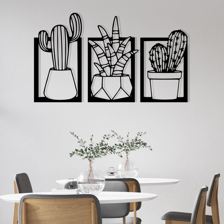 Dekoratív fém fali kiegészítő, Wallity, 49x29cm, 1,2mm vastagság