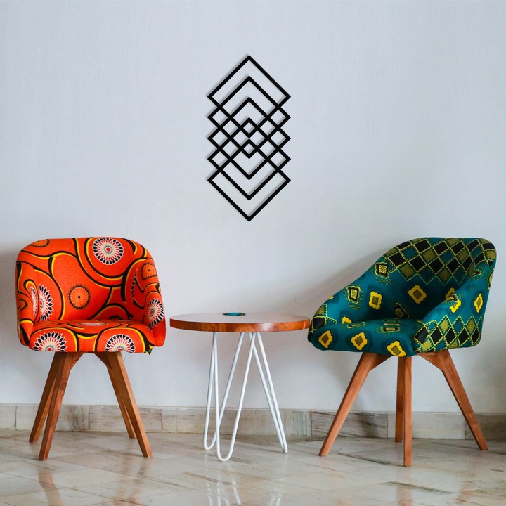 Accesoriu decorativ de perete din metal, Wallity, 30x60cm, 1,2mm grosime