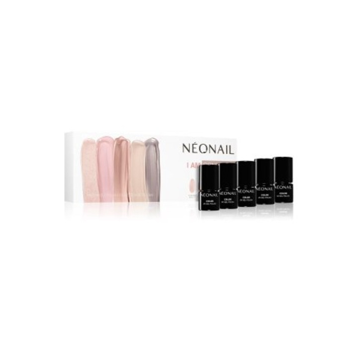 Lac de unghii, NeoNail, I Am Confident, multicolor, set cadou