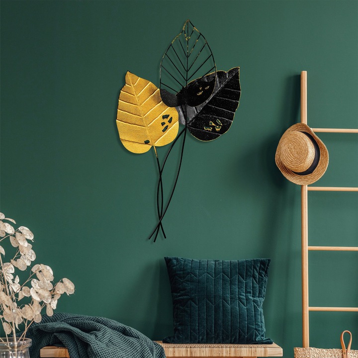 Dekoratív fém kiegészítő, Wallity, 45x85cm, kézzel készített, különböző árnyalatok