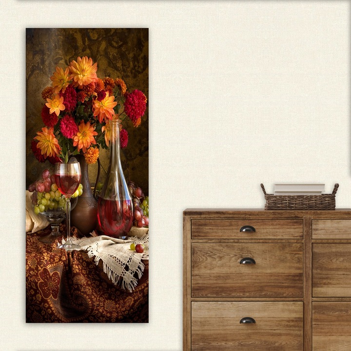 Dekoratív festmény, Wallity, 50x120cm, 100% vászon, 100% fa, vastagság 3cm