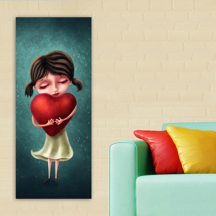 Dekoratív festmény, Wallity, 50x120cm, 100% vászon, 100% fa, vastagság 3cm